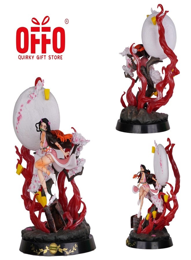 Offo Anime Nezuko Kamado Moon Light Action Figure | Premium PVC Collectible | Lightweight Durable Figurine for Home Decor, Office Desk & Study Table | Gift for Anime Lovers & Collectors - Image 5